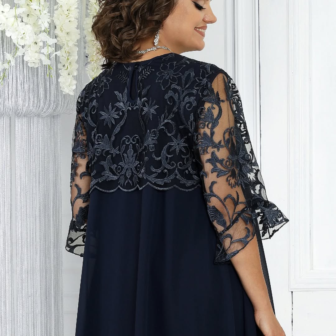 Novira – Patchwork in Chiffon Abito