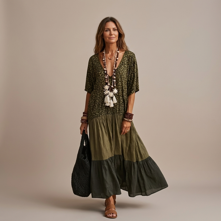 Relina – Maxi Boho a Strati Abito