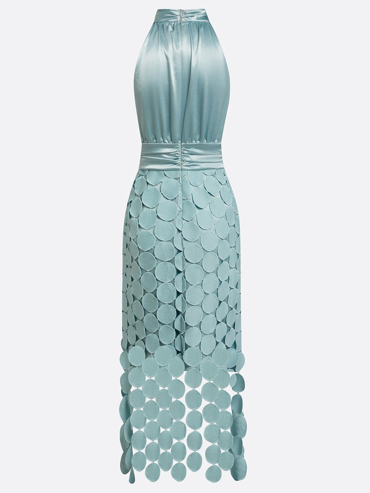 Linara – Applicazioni Circolari in Raso Abito Midi