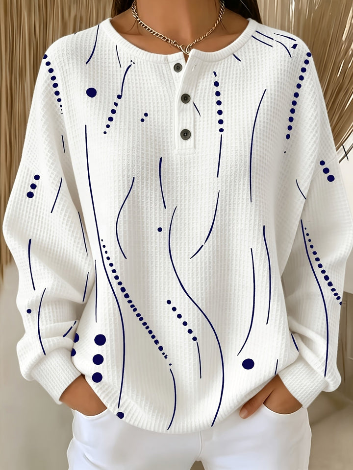 Calira – A Pois in Maglia a Nido d'Ape Top
