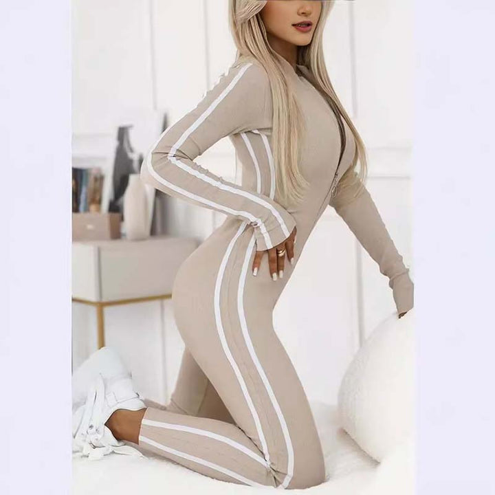 Vayla – Strisce a Contrasto in Jersey Stretch Tuta