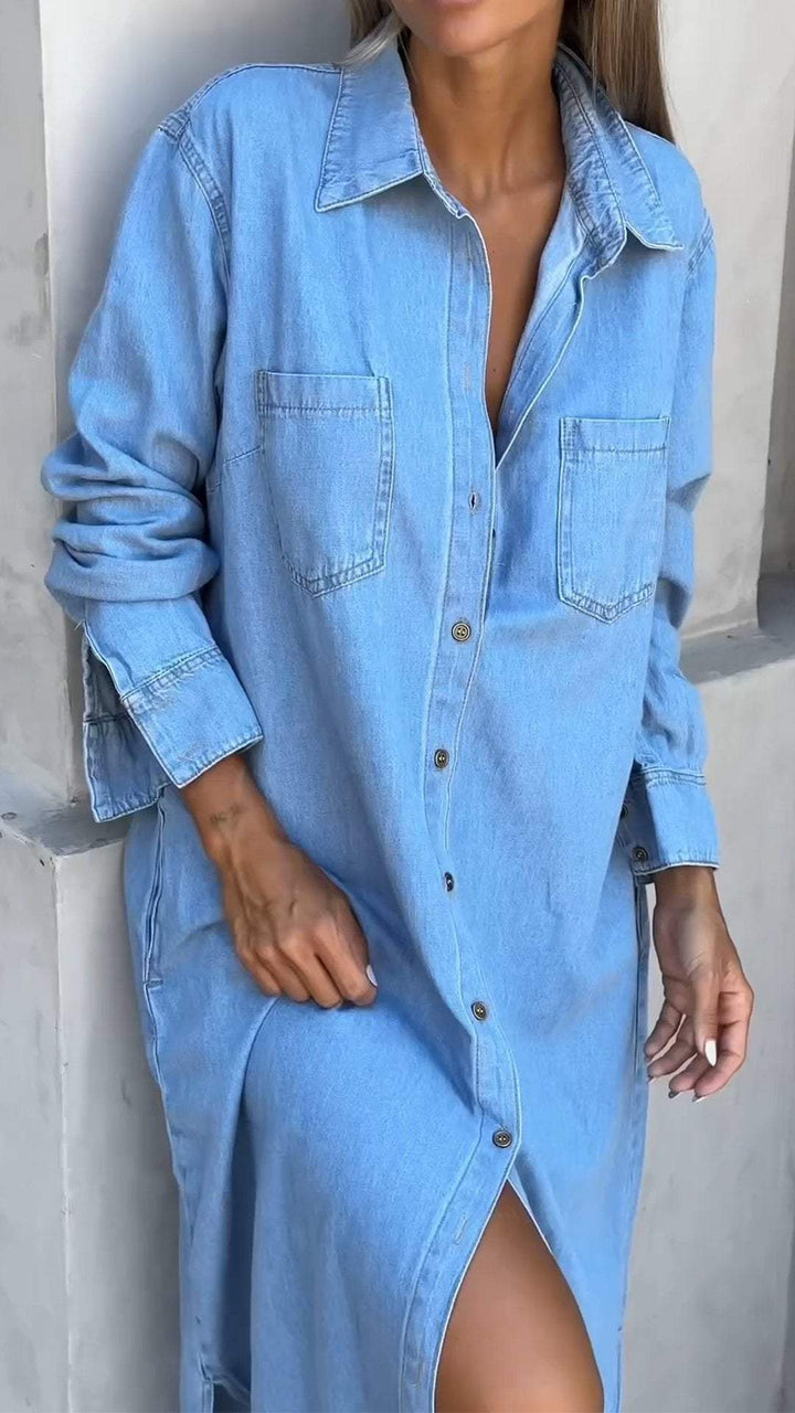 Zarelle – Con Tasche a Patta in Denim Abito
