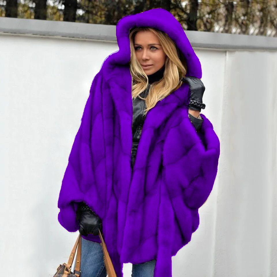 Alderley - Giacca con Cappuccio in Finta Pelle Raffinata