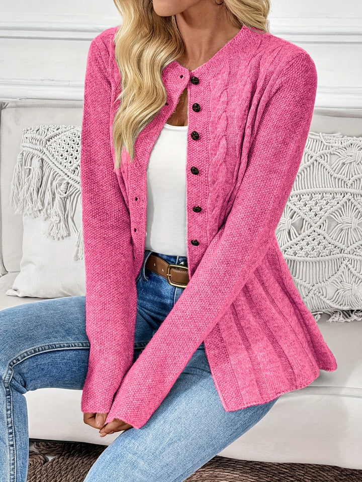 Noreli – Dettaglio a Treccia in Maglia Cardigan