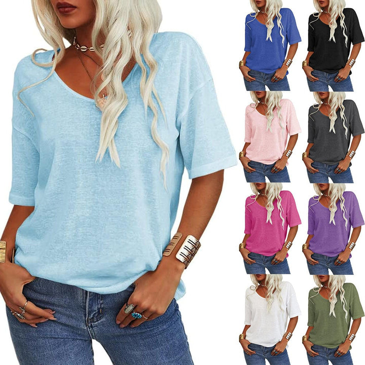 Kelira – Maniche a Petalo in Jersey Elasticizzato T-shirt