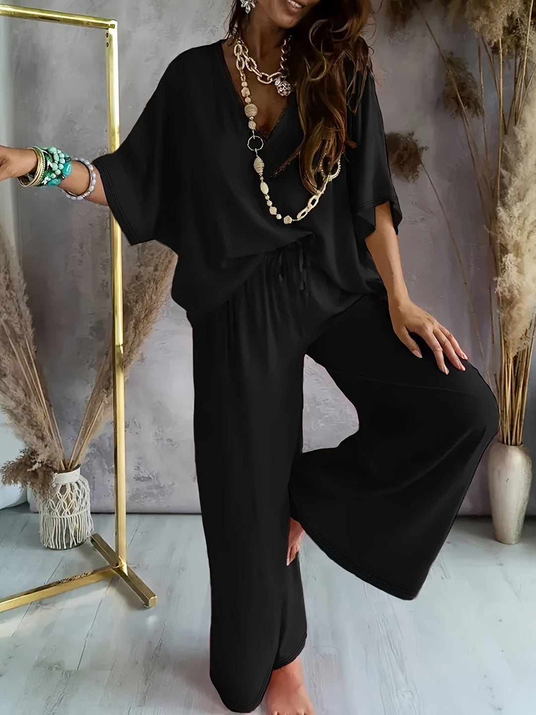 Velise – Scollatura a V, Completo Due Pezzi