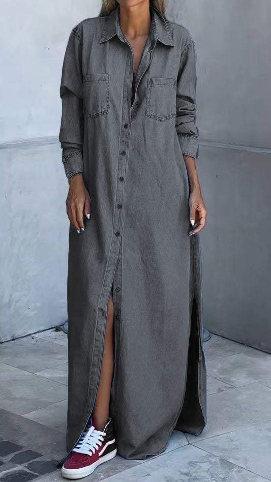 Zarelle – Con Tasche a Patta in Denim Abito