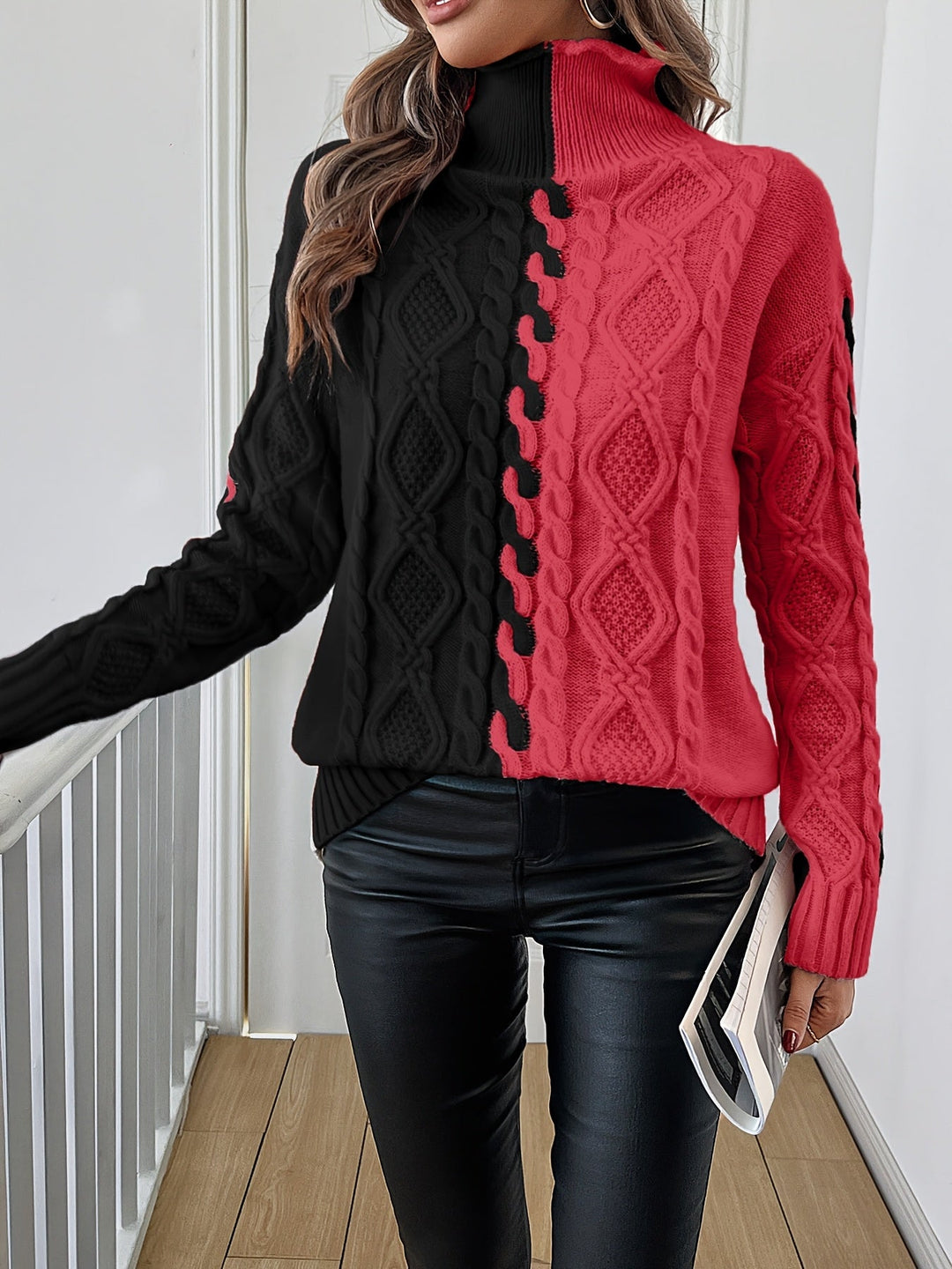 Nerise – A Righe Verticali in Maglia, Blusa