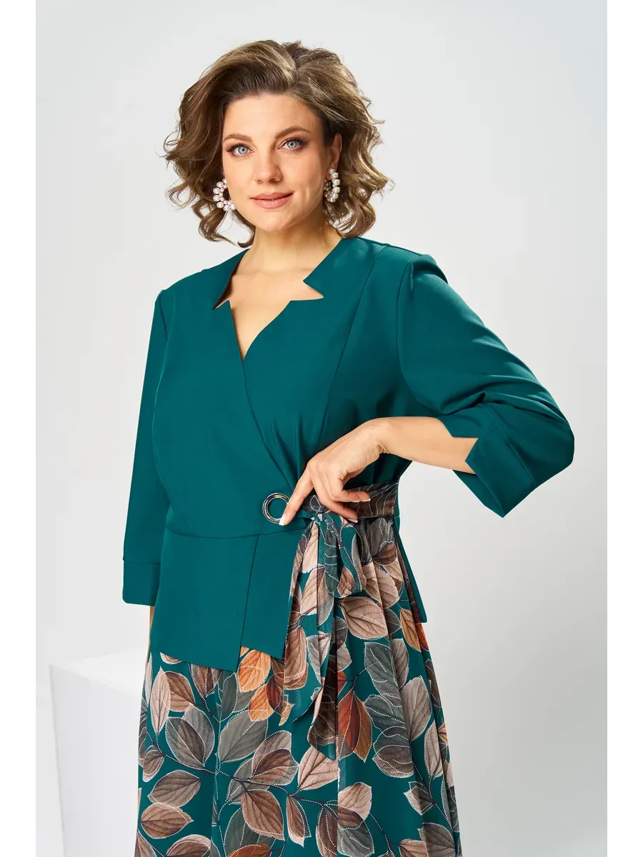 Ilyra – Con Collo a Revers in Chiffon Abito