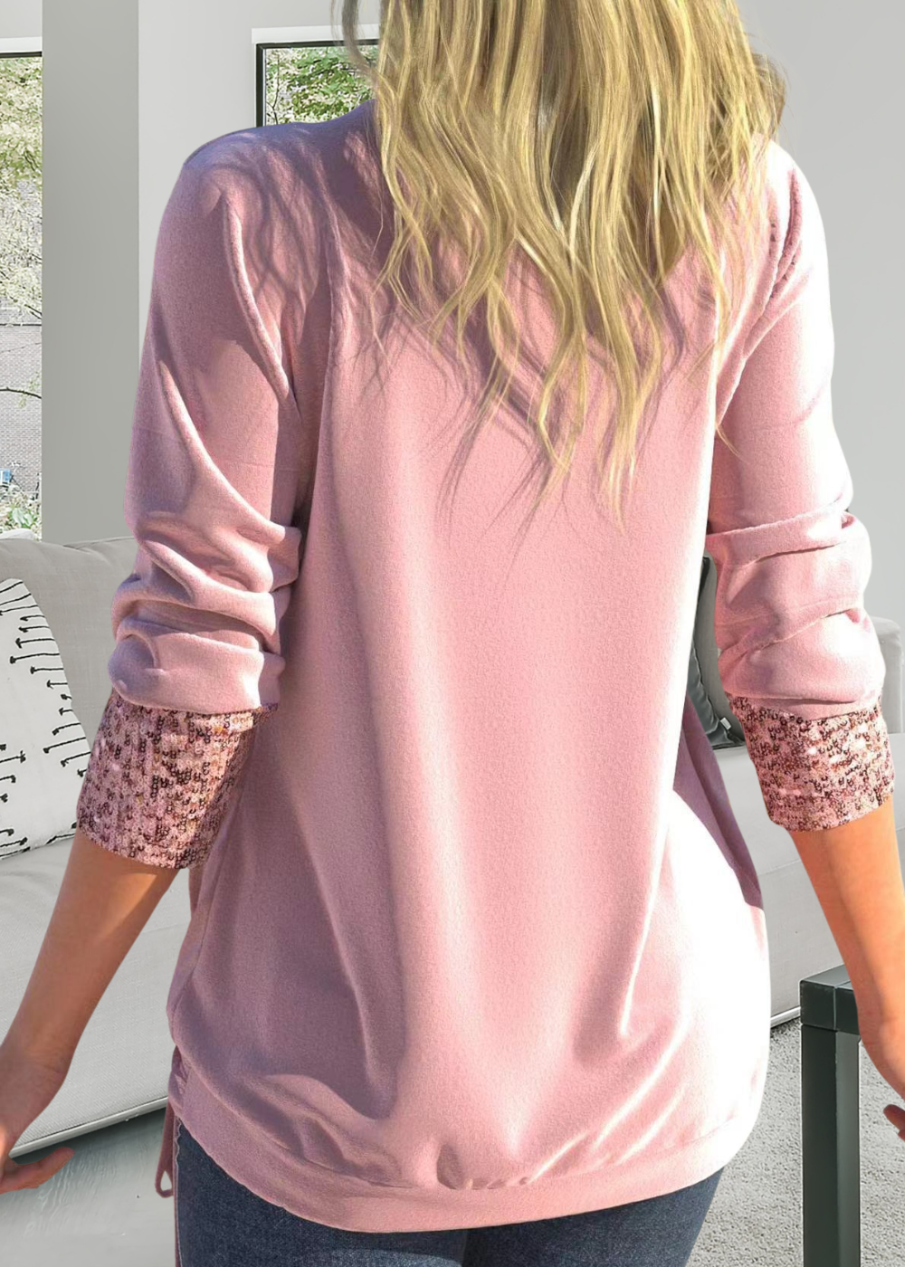 Rivena – A Due Pezzi con Paillettes Set di Top