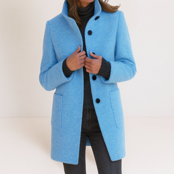Velora – Collo Alto in Misto Lana, Cappotto