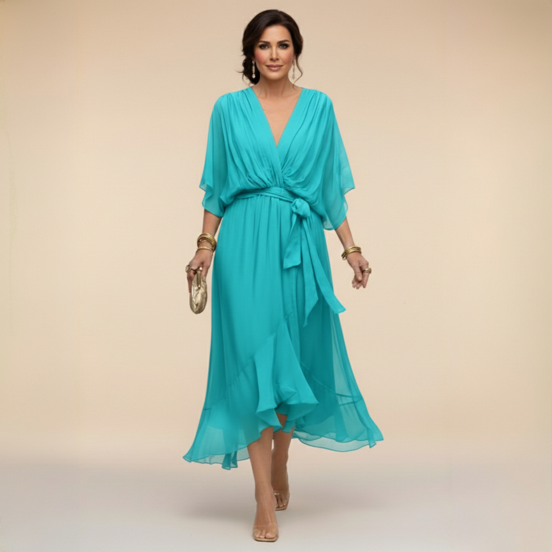 Nevaya – Abito Trasparente con Scollo a V