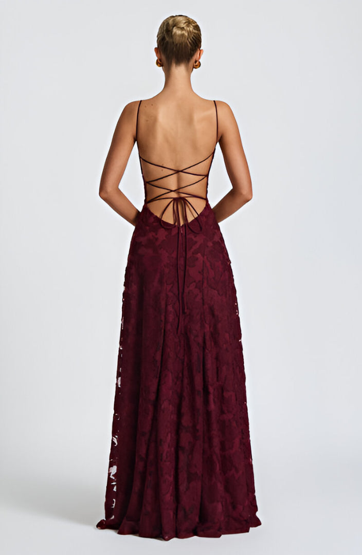 Caleia – Abito Maxi in Pizzo con Corsetto