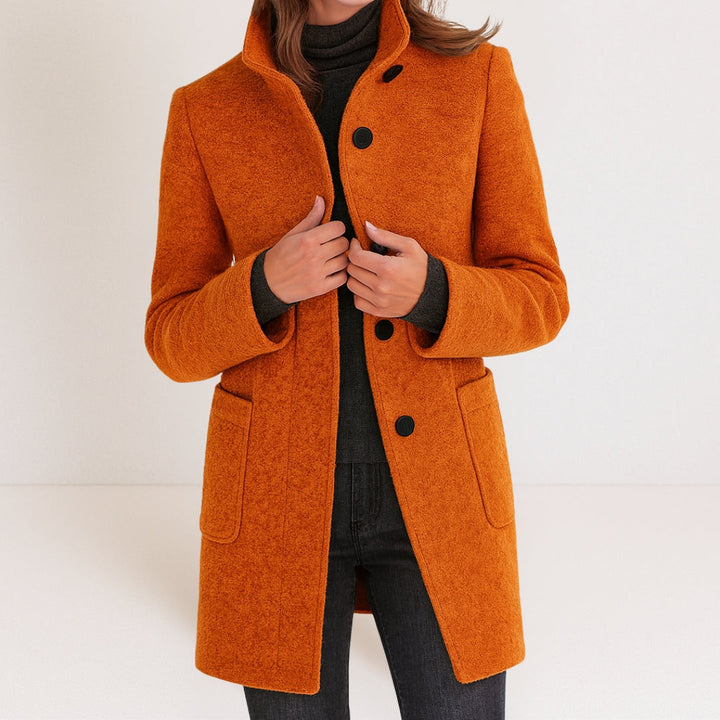Velora – Collo Alto in Misto Lana, Cappotto