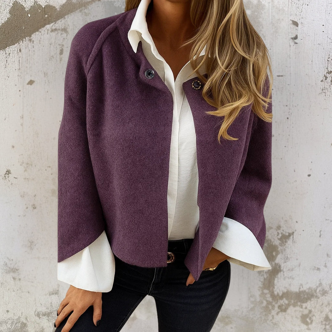 Nelira – Monopetto con Finitura in Cashmere Giacca