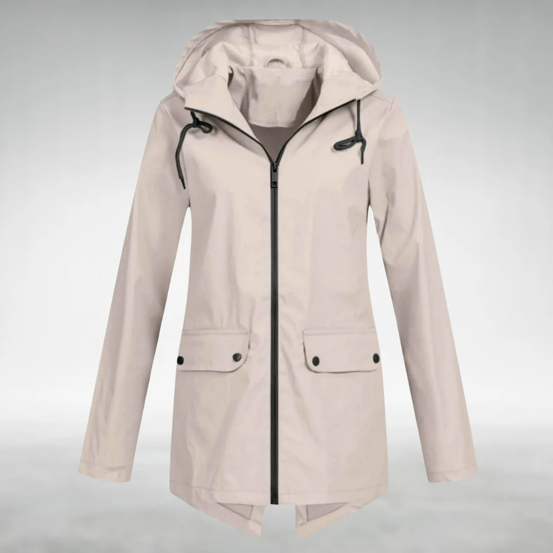 Calira – Impermeabile con Cappuccio Regolabile