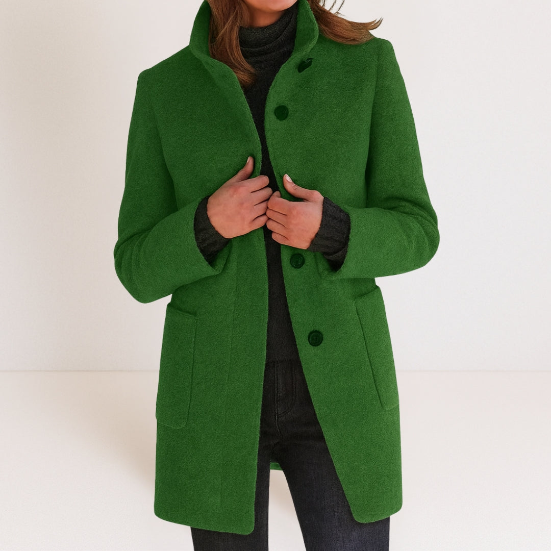Velora – Collo Alto in Misto Lana, Cappotto