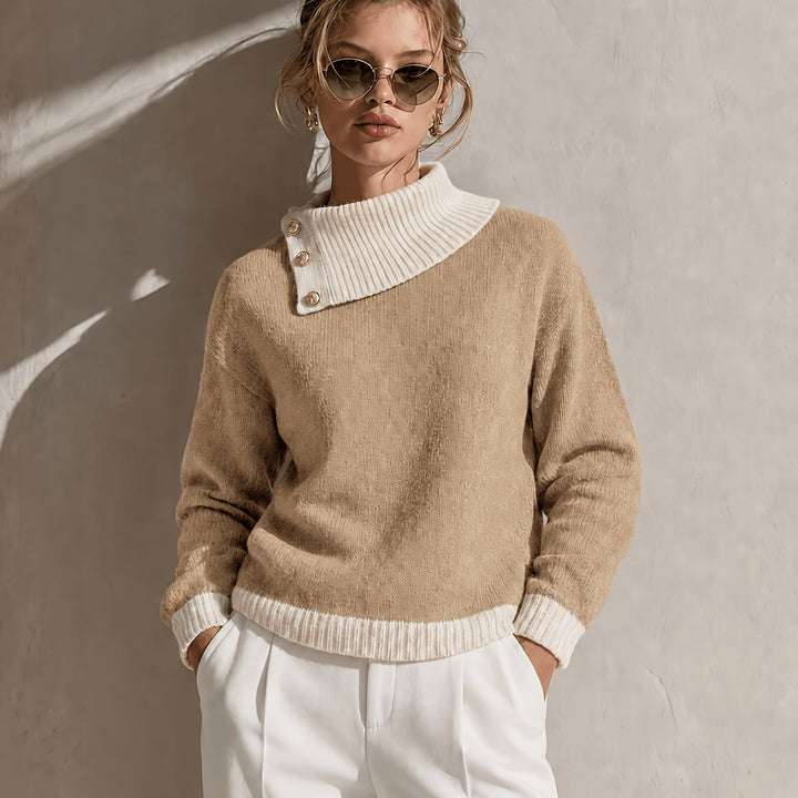Calira – Maglione a Collo Asimmetrico