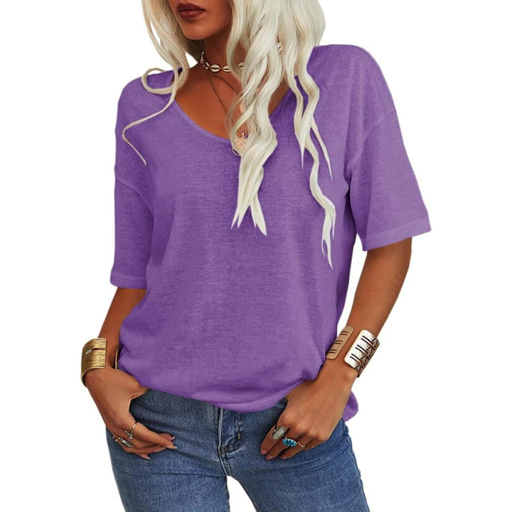 Kelira – Maniche a Petalo in Jersey Elasticizzato T-shirt