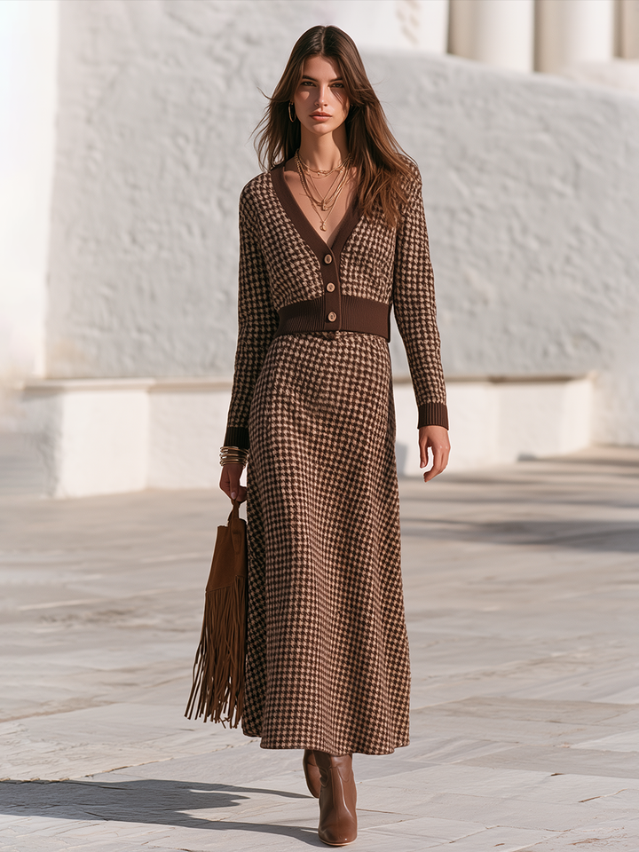 Veslyn – Vichy in Jacquard, Gonna Midi