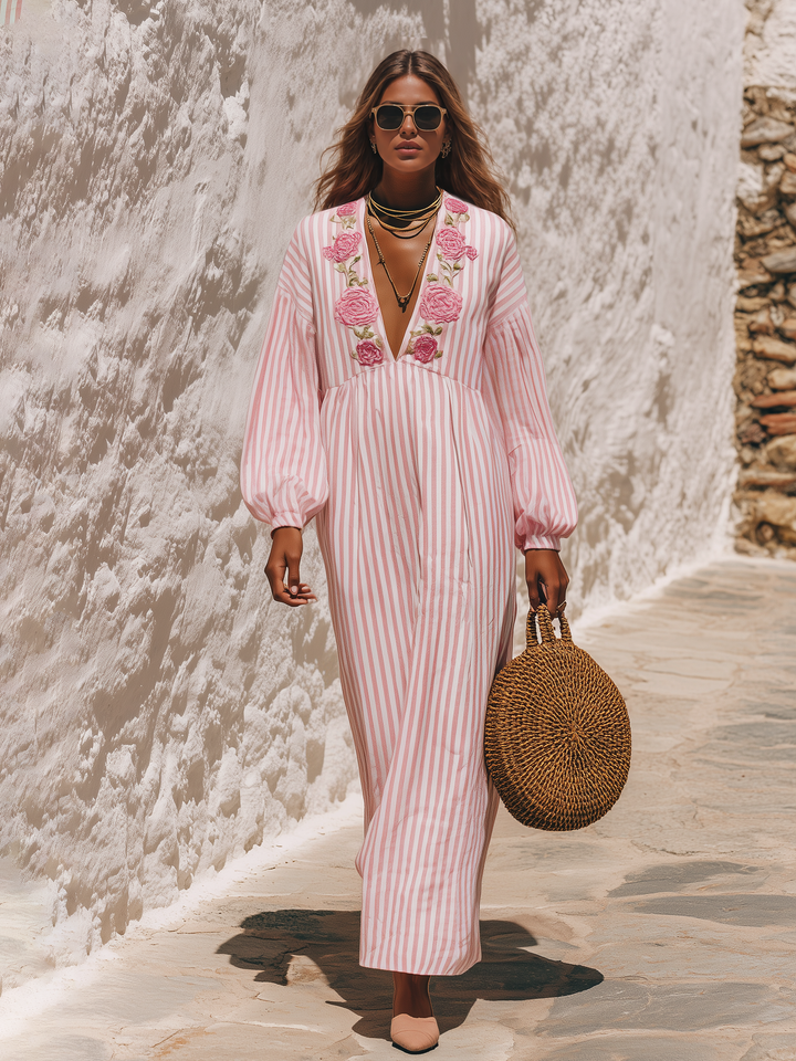 Jatelle – Maxi in Cotone Ricamato Abito