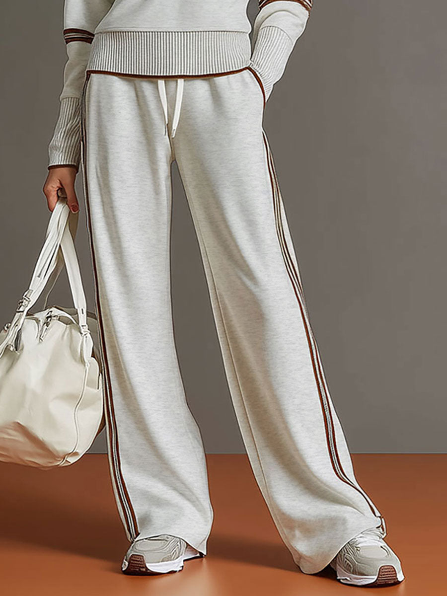 Mireva – Completo con Blusa e Pantaloni a Gamba Larga