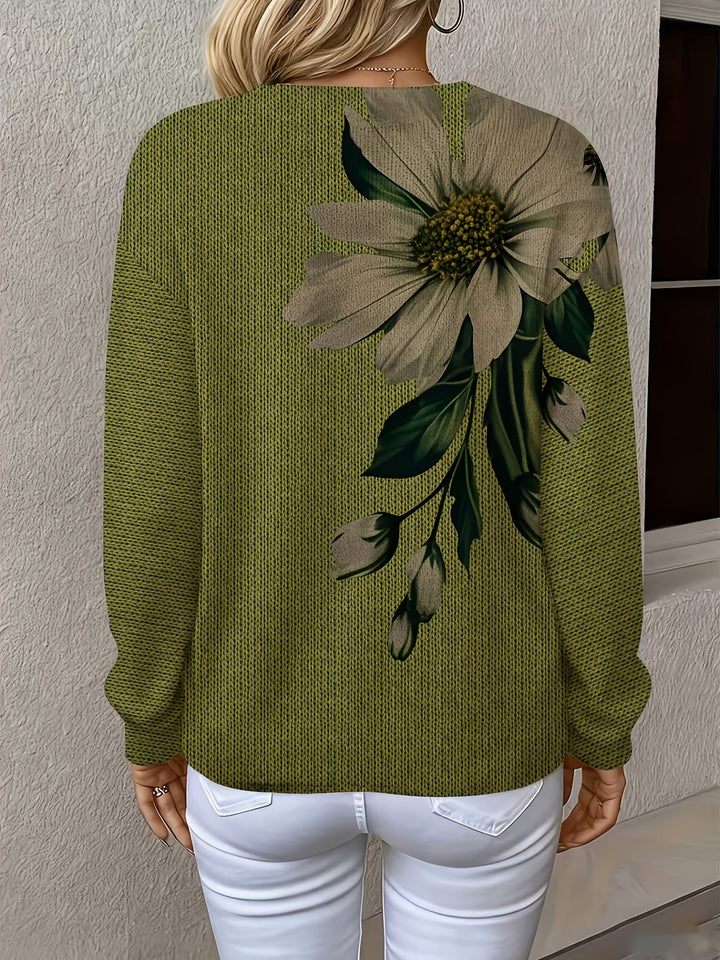 Caleia – Stampa Floreale All Over in Maglia, Maglione