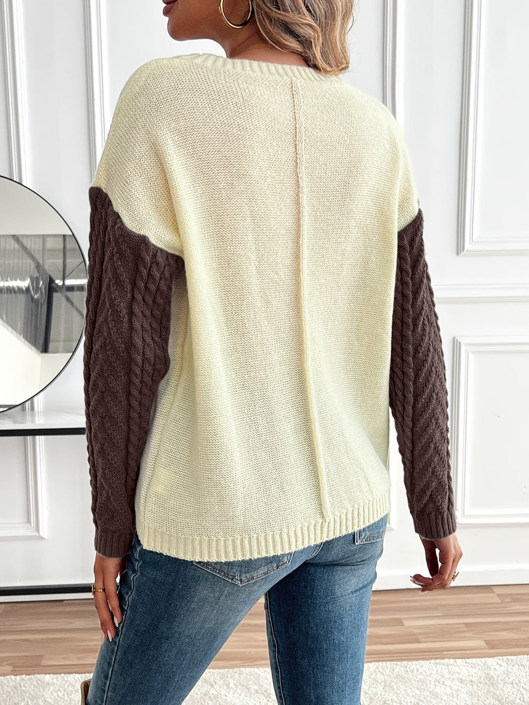 Nireva – A Blocchi di Colore in Maglia Maglione