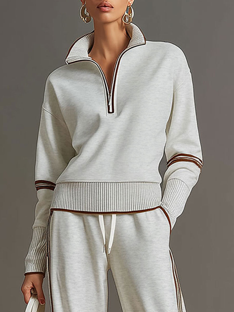 Mireva – Completo con Blusa e Pantaloni a Gamba Larga