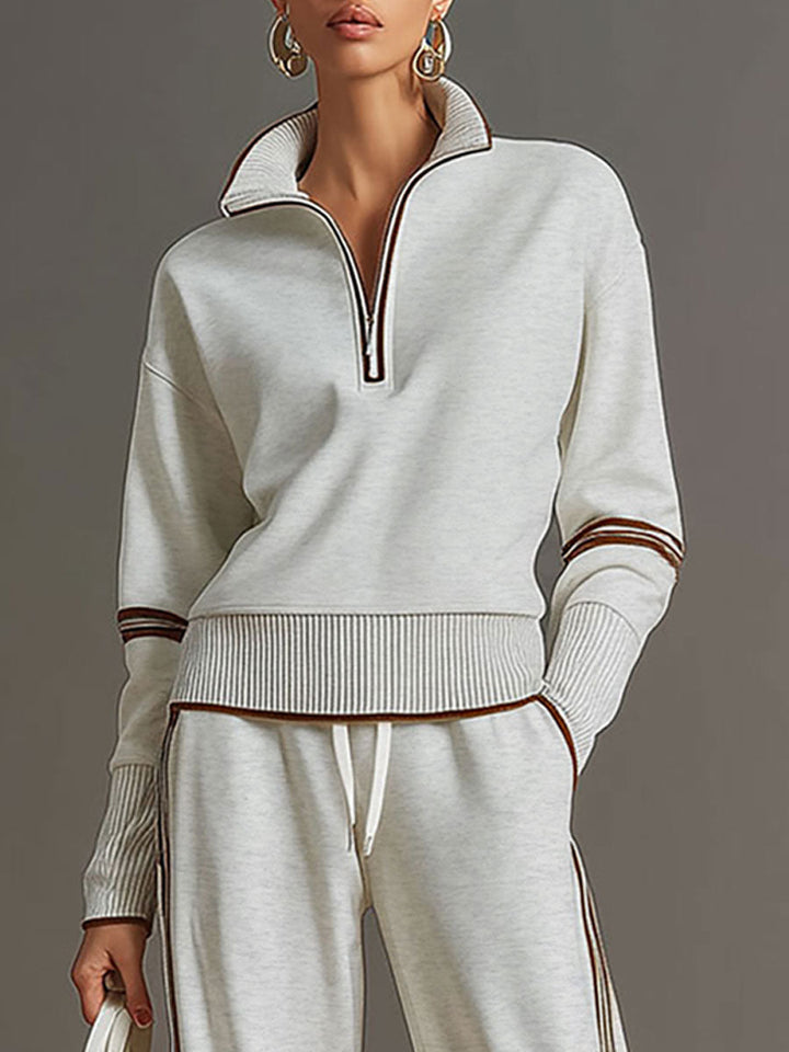 Mireva – Completo con Blusa e Pantaloni a Gamba Larga
