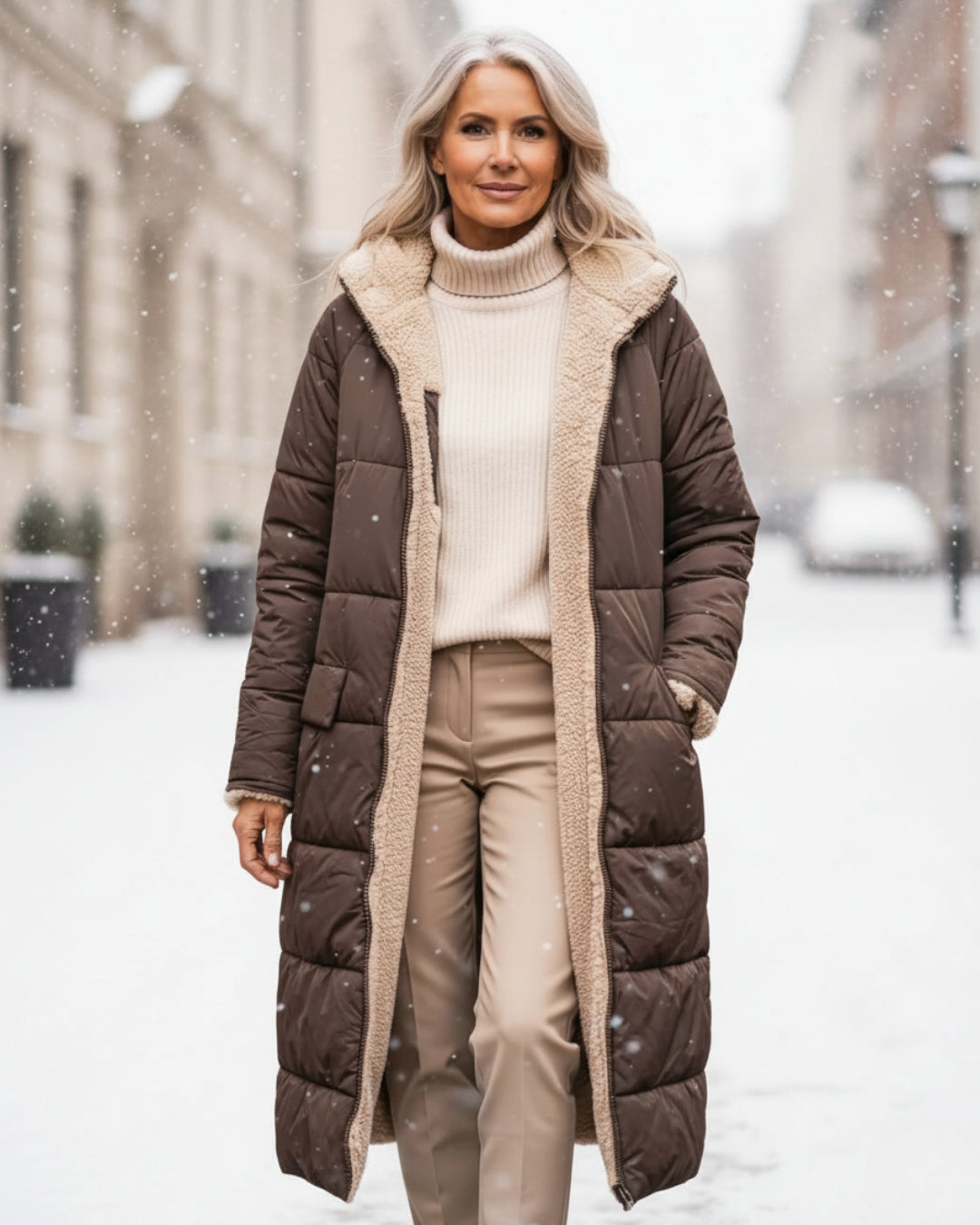 Arlise – Reversibile Foderato in Sherpa Cappotto