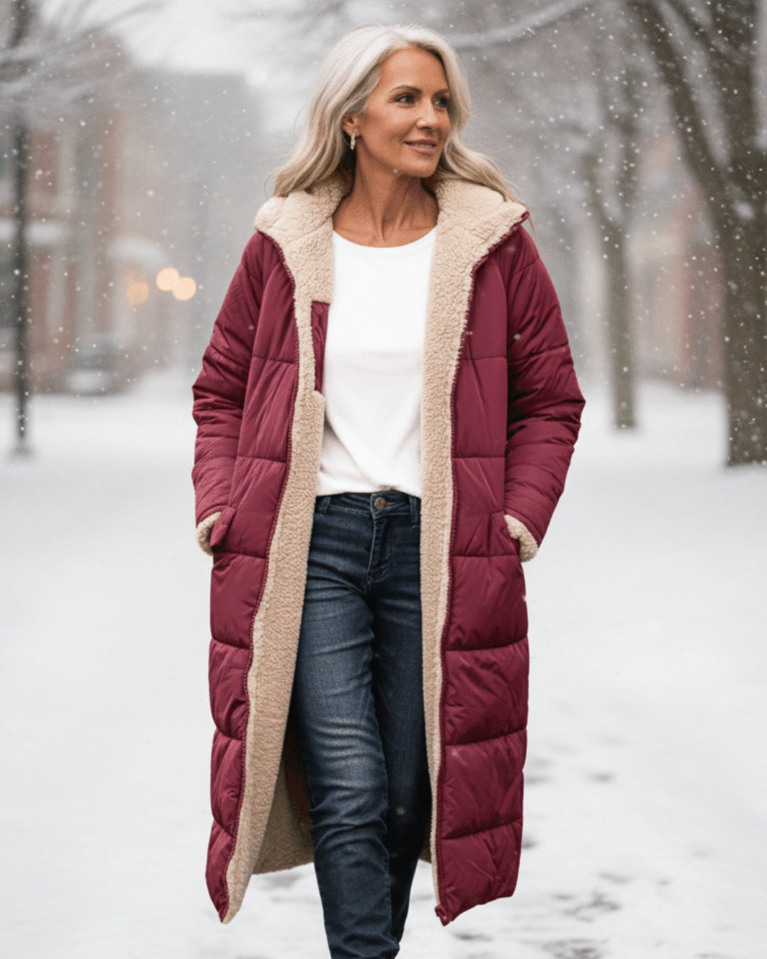 Arlise – Reversibile Foderato in Sherpa Cappotto