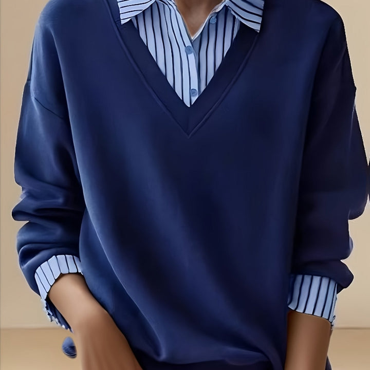 Calira – Colletto a Revers in Maglia Modello Polo