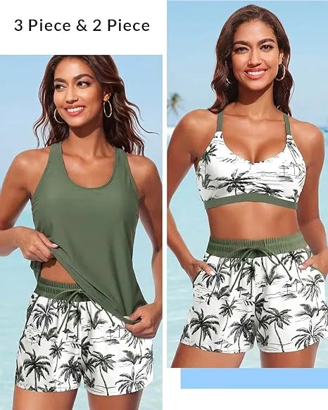 Rilena – Boyshorts con Tasche in Tricot, Set Tankini