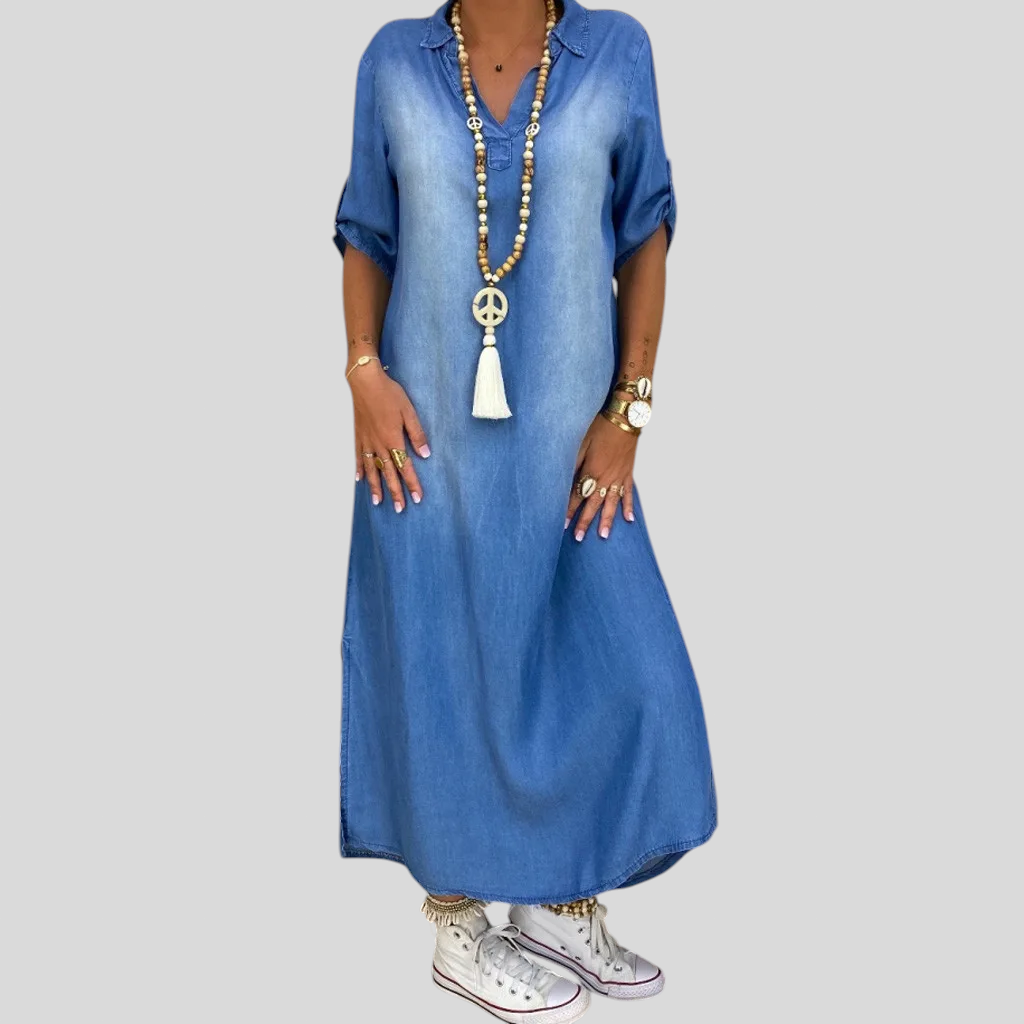 Mevra – Vestibilità Rilassata in Denim – Abito