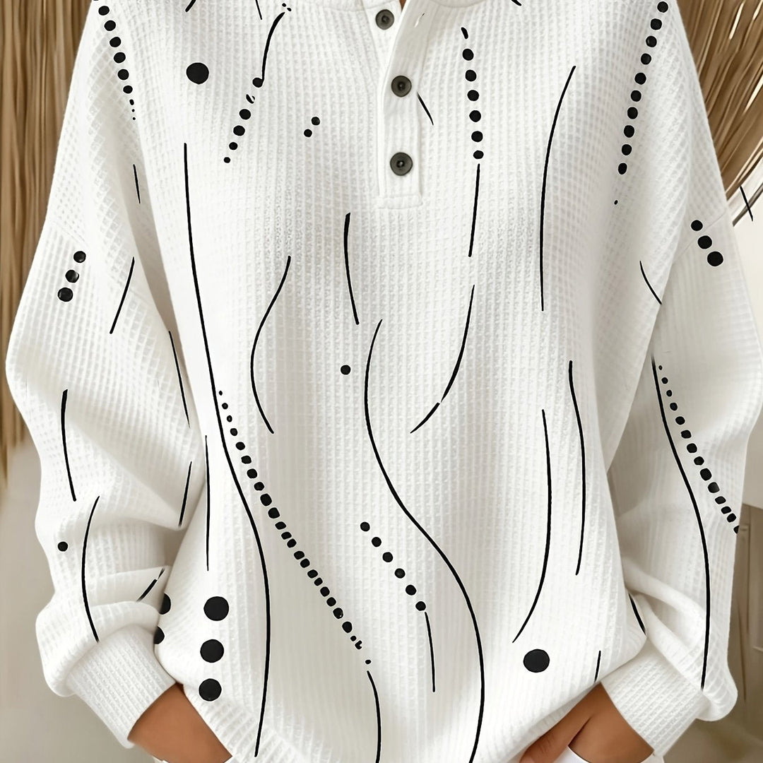 Calira – A Pois in Maglia a Nido d'Ape Top