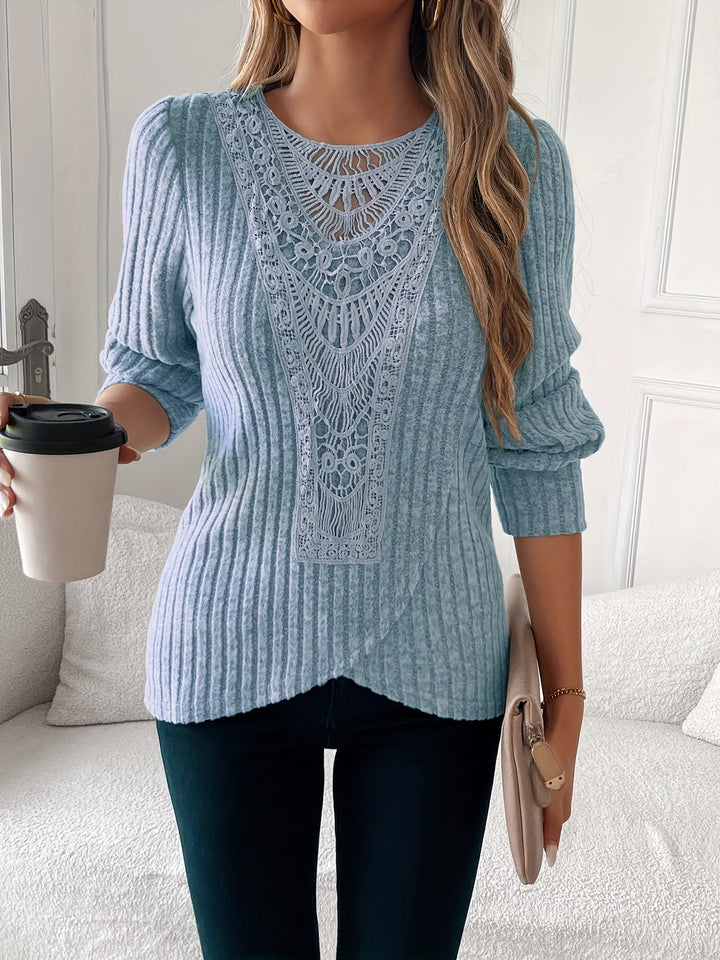 Nivara – Girocollo con Pizzo T-Shirt