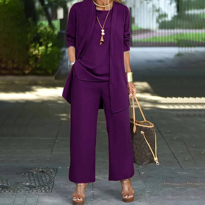 Kevara – Pantaloni a Gamba Larga, Completo a Tre Pezzi