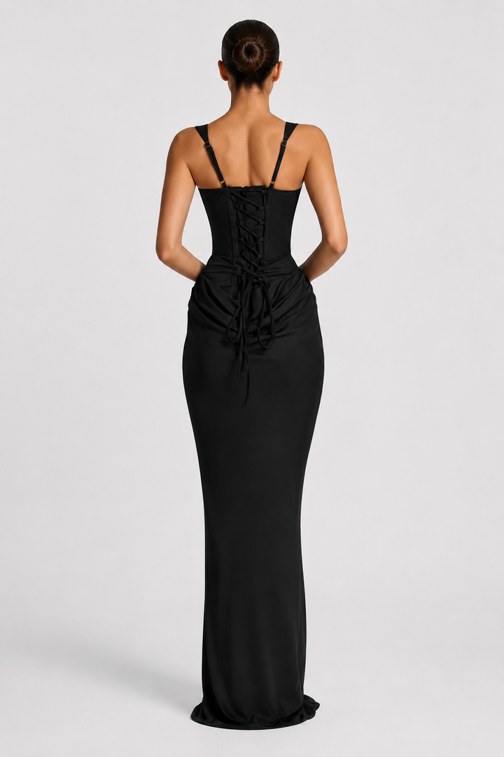 Rheva – Abito Maxi con Corsetto