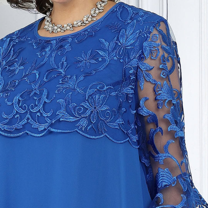 Novira – Patchwork in Chiffon Abito