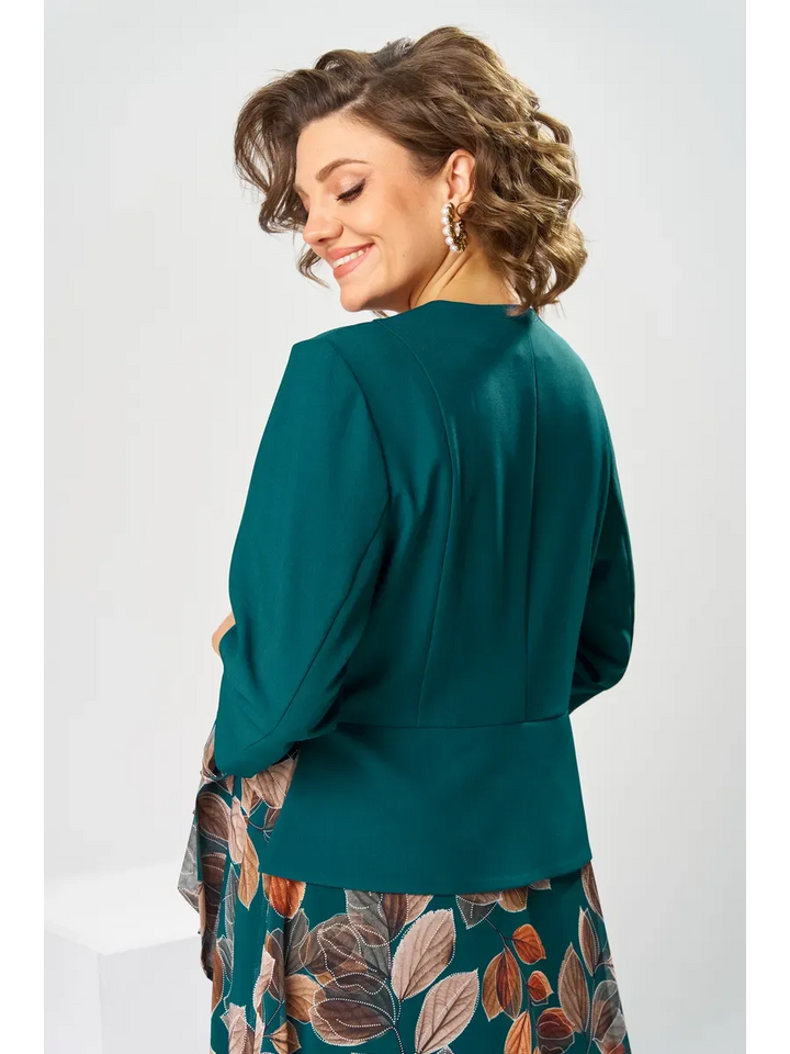 Ilyra – Con Collo a Revers in Chiffon Abito