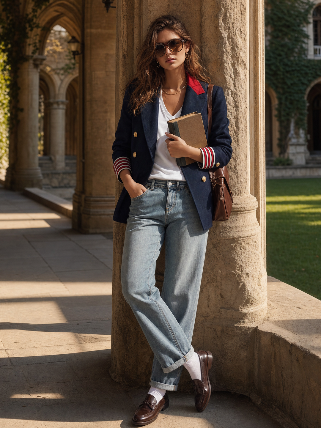 Naleva – Doppiopetto in Misto Cotone Blazer