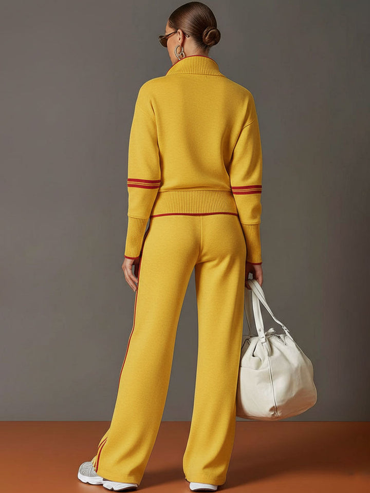 Mireva – Completo con Blusa e Pantaloni a Gamba Larga