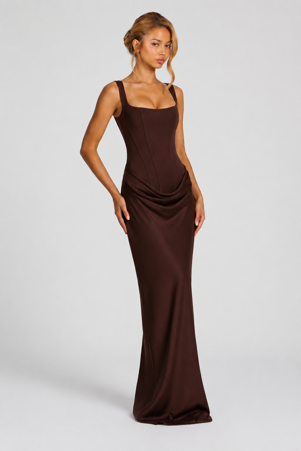 Rheva – Abito Maxi con Corsetto