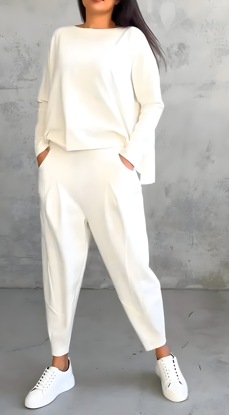 Veyla – Collo Alto e Zip Laterale in Tricot, Completo in Maglia