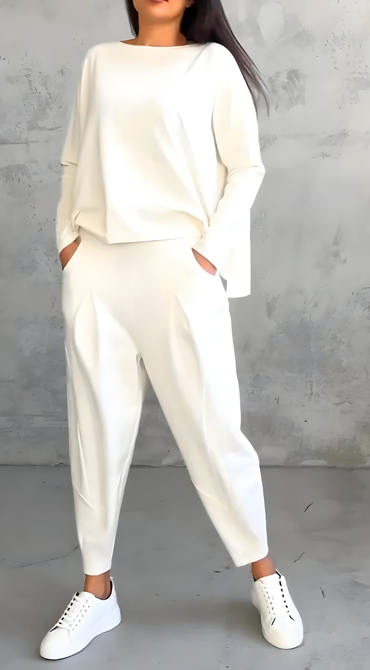 Veyla – Collo Alto e Zip Laterale in Tricot, Completo in Maglia