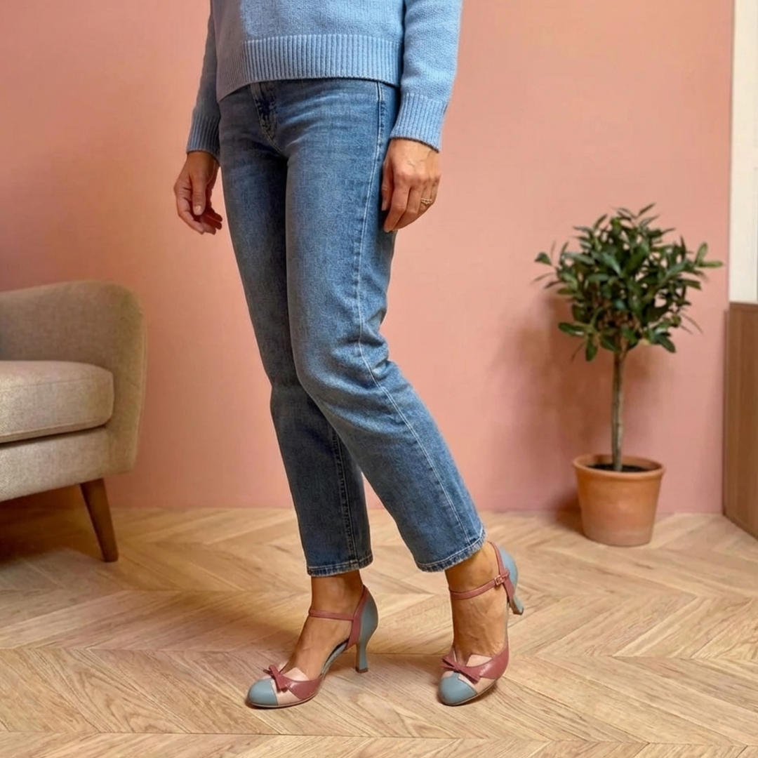 Kelira – Sandali con Fiocco Bicolore