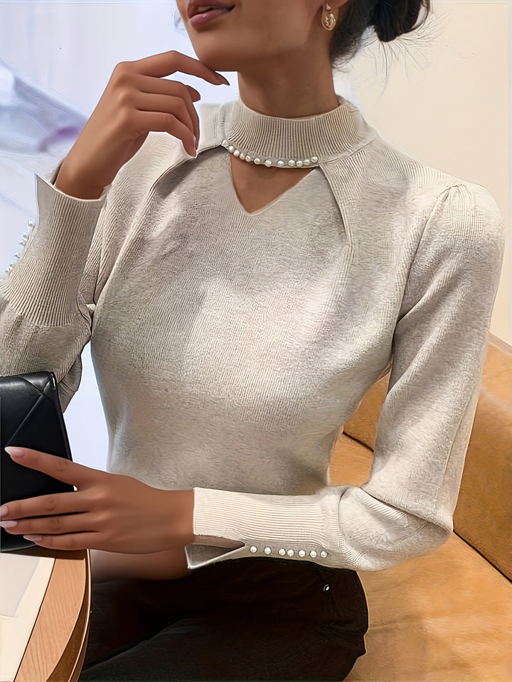 Neraya – Maglione in Viscosa con Dettagli in Perla