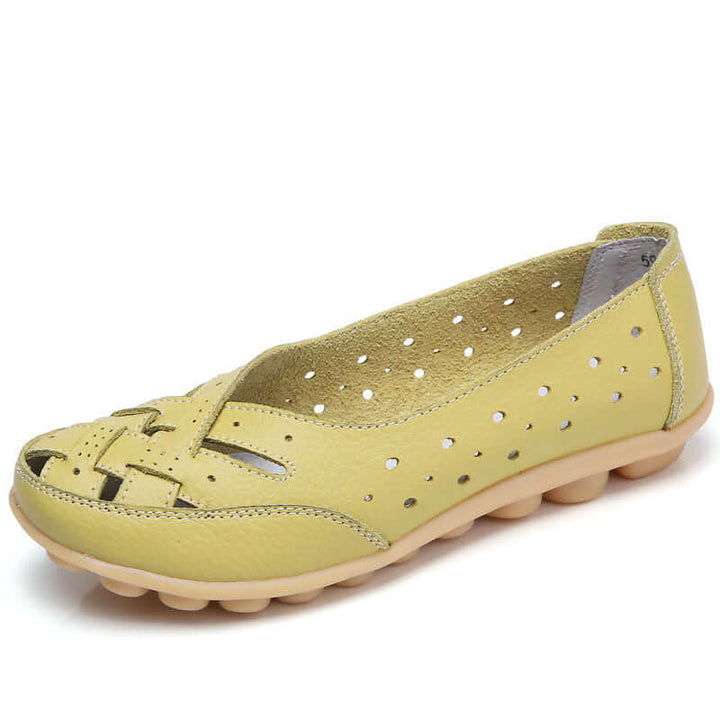 Nevara – Suola Ammortizzata in Gel, Pelle, Mocassini