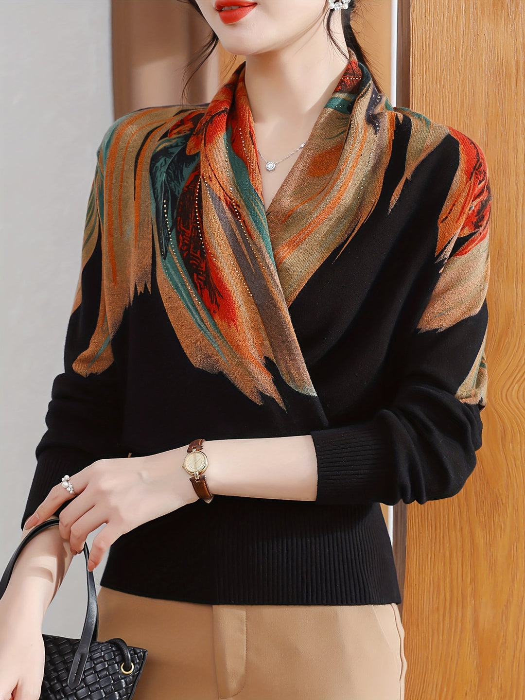 Rilena – Con Strass in Viscosa Maglione